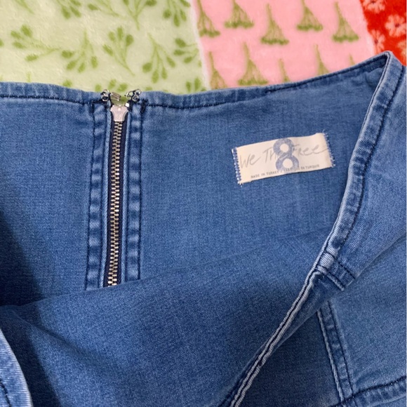 Free People Highlands denim mini skirt - Picture 3 of 9